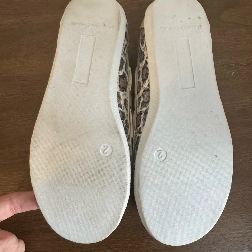 Girls' Leopard Print Slip-On Boat Shoes in Beige